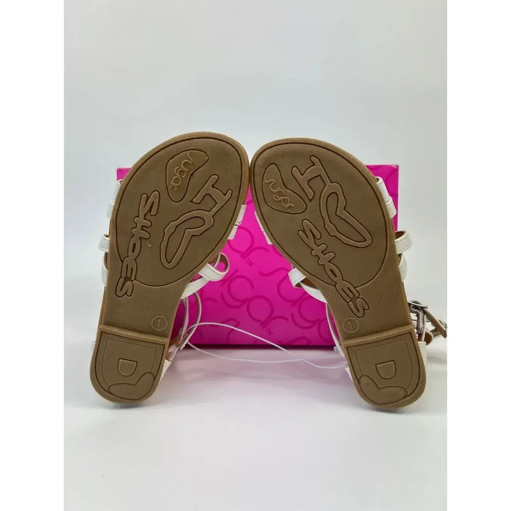 Sugar Miguelitos Ivory Sandals‎ Size 1M